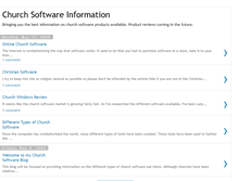 Tablet Screenshot of church-software.blogspot.com