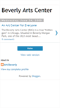 Mobile Screenshot of beverlyartcenter.blogspot.com