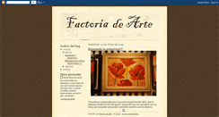 Desktop Screenshot of factoriadearte.blogspot.com