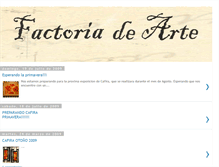 Tablet Screenshot of factoriadearte.blogspot.com