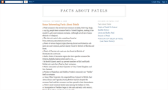 Desktop Screenshot of factspatel.blogspot.com