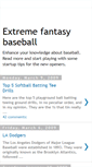 Mobile Screenshot of extremefantasybaseball.blogspot.com