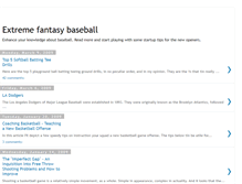 Tablet Screenshot of extremefantasybaseball.blogspot.com