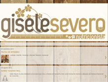 Tablet Screenshot of giselesevero.blogspot.com