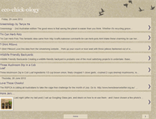 Tablet Screenshot of eco-chick-ology.blogspot.com