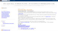 Desktop Screenshot of buyandsellnumberplates.blogspot.com