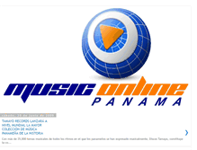 Tablet Screenshot of musiconlinepanama.blogspot.com