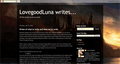 Desktop Screenshot of lovegoodluna.blogspot.com