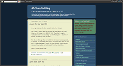 Desktop Screenshot of 40-year-oldblog.blogspot.com