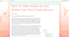 Desktop Screenshot of libertyreservesteadyincome.blogspot.com