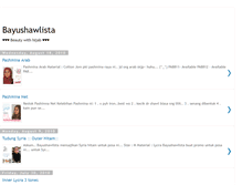 Tablet Screenshot of bayushawlista.blogspot.com