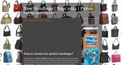 Desktop Screenshot of handbags-new.blogspot.com