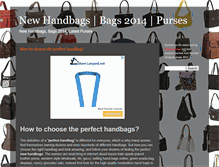 Tablet Screenshot of handbags-new.blogspot.com