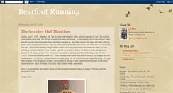 Desktop Screenshot of bearfootrunning.blogspot.com