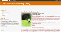 Desktop Screenshot of canadiandiscdogderby.blogspot.com