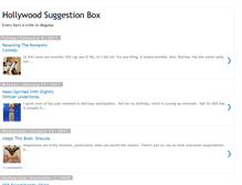 Tablet Screenshot of hollywoodsuggestionbox.blogspot.com