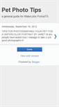 Mobile Screenshot of petphototips.blogspot.com