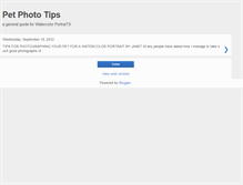 Tablet Screenshot of petphototips.blogspot.com