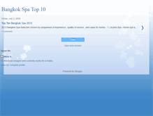 Tablet Screenshot of bangkokspa10.blogspot.com