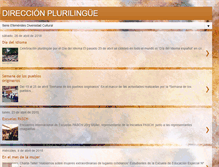 Tablet Screenshot of direccionplurilingue.blogspot.com