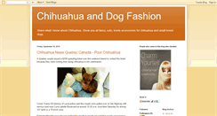 Desktop Screenshot of chihuahua-dogfashion.blogspot.com