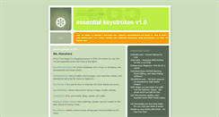 Desktop Screenshot of essential-keystrokes.blogspot.com