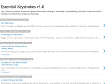 Tablet Screenshot of essential-keystrokes.blogspot.com