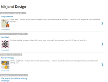 Tablet Screenshot of mirjamidesign.blogspot.com