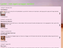 Tablet Screenshot of lambi-minegenscrappeverden.blogspot.com