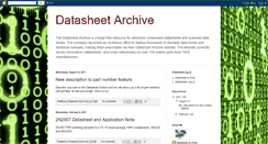 Desktop Screenshot of datasheetarchive.blogspot.com