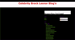 Desktop Screenshot of celebritybrocklesnar.blogspot.com