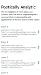 Mobile Screenshot of poeticallyanalytic.blogspot.com