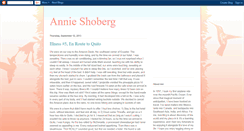 Desktop Screenshot of annieshoberg.blogspot.com