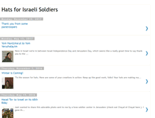 Tablet Screenshot of hatsforisraelisoldiers.blogspot.com