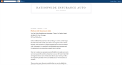 Desktop Screenshot of nationwideinsuranceauto.blogspot.com