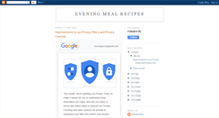 Desktop Screenshot of eveningmealrecipes.blogspot.com