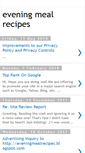 Mobile Screenshot of eveningmealrecipes.blogspot.com