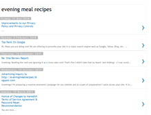 Tablet Screenshot of eveningmealrecipes.blogspot.com