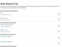 Tablet Screenshot of bookreportsrus.blogspot.com