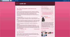 Desktop Screenshot of cantikdiri.blogspot.com