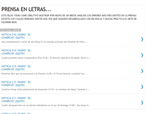 Tablet Screenshot of prensaenletras.blogspot.com