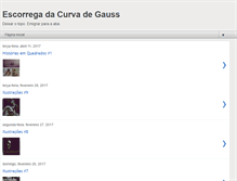 Tablet Screenshot of escorregadacurvadegauss.blogspot.com