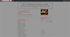 Desktop Screenshot of nvlfootballrealtalk.blogspot.com