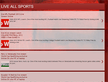 Tablet Screenshot of live-all-sports-2012.blogspot.com