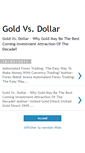 Mobile Screenshot of gold-vs-dollar.blogspot.com