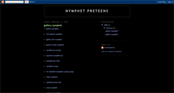 Desktop Screenshot of nymphet-preteens.blogspot.com