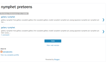 Tablet Screenshot of nymphet-preteens.blogspot.com