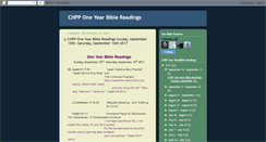 Desktop Screenshot of chpponeyearbiblereadings.blogspot.com