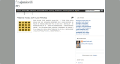 Desktop Screenshot of finajuniordiary.blogspot.com