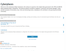 Tablet Screenshot of cyberplaces.blogspot.com